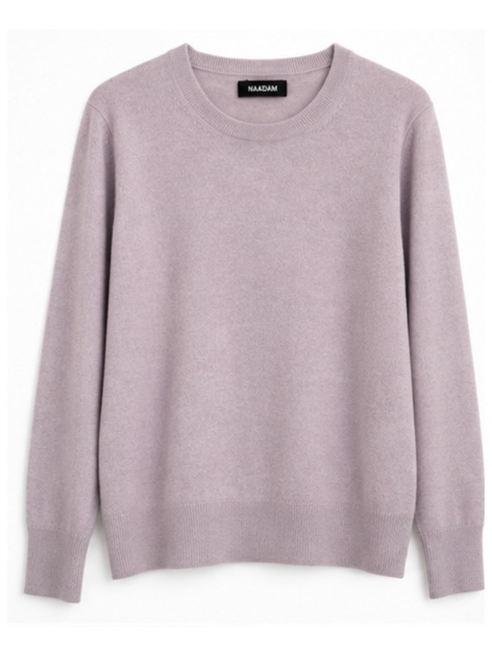 NAADAM 100% Cashmere Sweater L NWT Mauve Lilac Scoop Neck